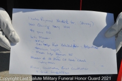 Last Salute Military Funeral Honor Guard