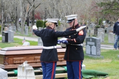 Military funeral in Atlantic County
