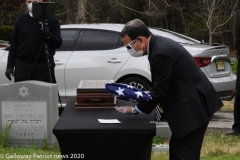 Military funeral in Atlantic County