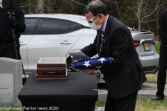 Military funeral in Atlantic County