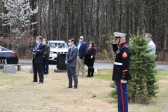 Military funeral in Atlantic County
