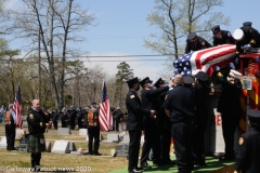 Military funeral in Atlantic County