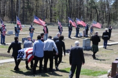 Military funeral in Atlantic County