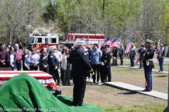 Military funeral in Atlantic County