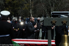 Military funeral in Atlantic County