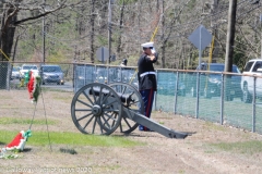 Military funeral in Atlantic County