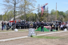 Military funeral in Atlantic County