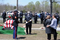 Military funeral in Atlantic County