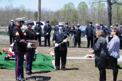 Military funeral in Atlantic County