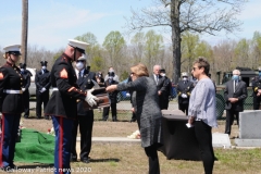 Military funeral in Atlantic County