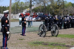 Military funeral in Atlantic County