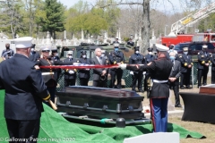 Military funeral in Atlantic County