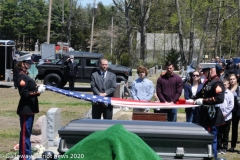 Military funeral in Atlantic County