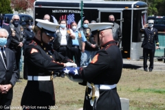 Military funeral in Atlantic County