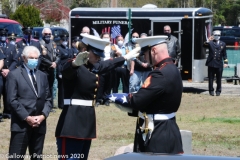 Military funeral in Atlantic County