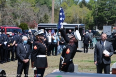 Military funeral in Atlantic County
