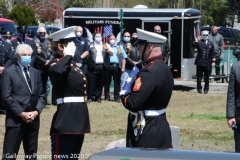 Military funeral in Atlantic County