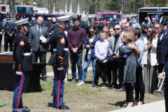 Military funeral in Atlantic County