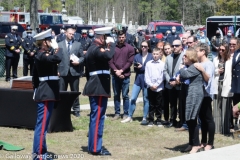 Military funeral in Atlantic County