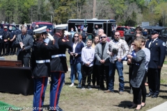 Military funeral in Atlantic County