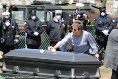 Military funeral in Atlantic County