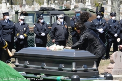 Military funeral in Atlantic County