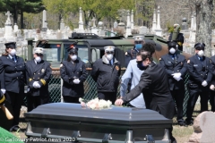 Military funeral in Atlantic County