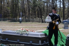 Military funeral in Atlantic County