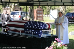Military funeral in Atlantic County