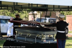 Military funeral in Atlantic County