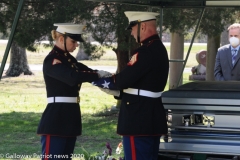 Military funeral in Atlantic County