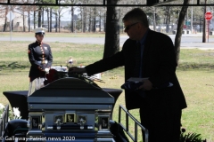 Military funeral in Atlantic County