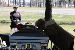 Military funeral in Atlantic County