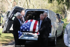 Military funeral in Atlantic County