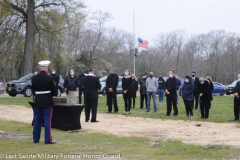Military funeral in Atlantic County