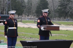 Military funeral in Atlantic County