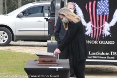 Military funeral in Atlantic County
