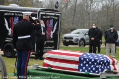 Military funeral in Atlantic County