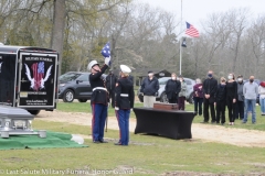 Military funeral in Atlantic County