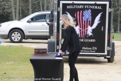 Military funeral in Atlantic County