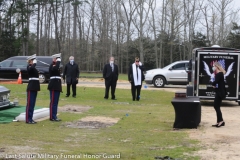 Military funeral in Atlantic County