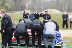Military funeral in Atlantic County