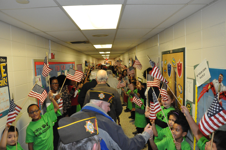 Pleasantville North Main Elementary School Veterans Day 2018