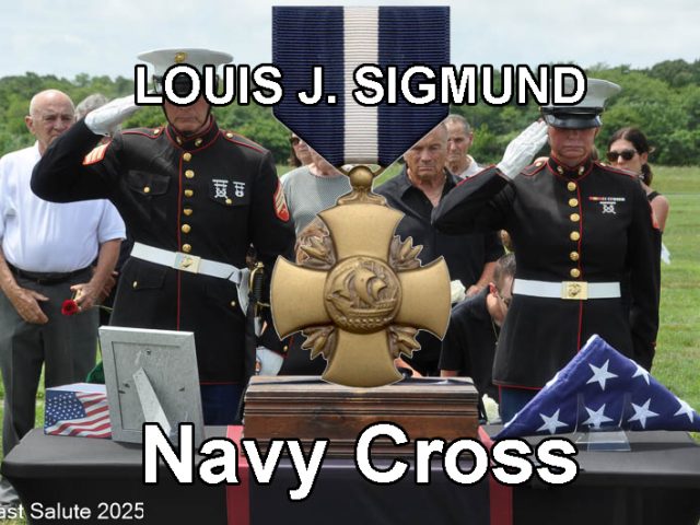 LOUIS J. SIGMUND – NAVY CROSS